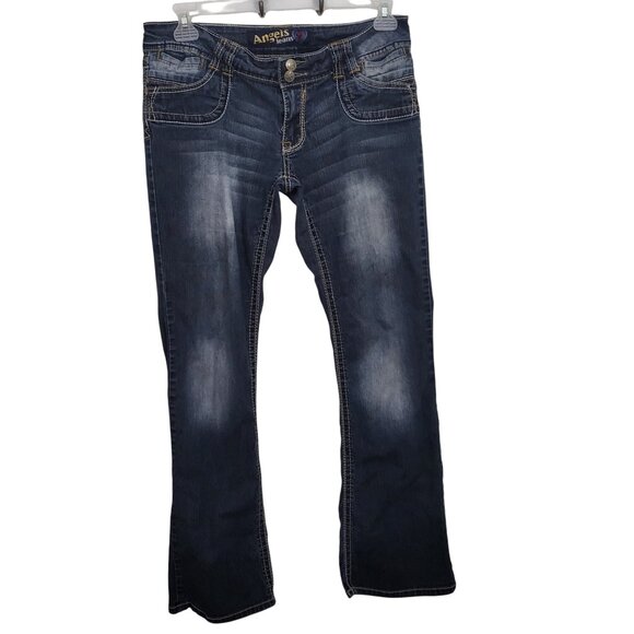 Vintage Angels Low Rise Flare Retro Y2k Jeans - Picture 1 of 8